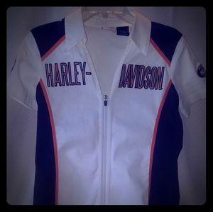 Harley Davidson collared zip up